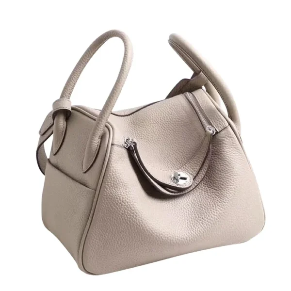 100% Cow Leather Lady Lindi Bag Brand Shoulder Messenger Bag Luxury Handbags Women Genuine Leather Luxury Designer Doctor Bag