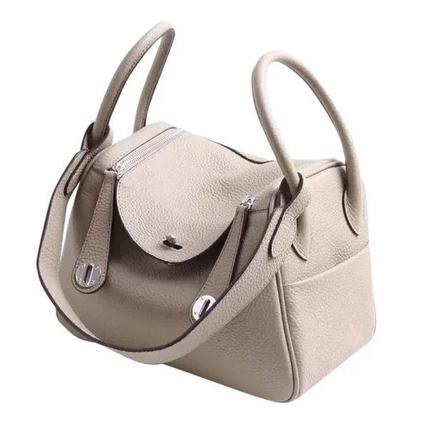 100% Cow Leather Lady Lindi Bag Brand Shoulder Messenger Bag Luxury Handbags Women Genuine Leather Luxury Designer Doctor Bag