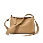 2026 Fashion New Solid Color Quality Soft Leather Crossbody Handbag Leather Commuting Single Shoulder Dumpling Tote Bag