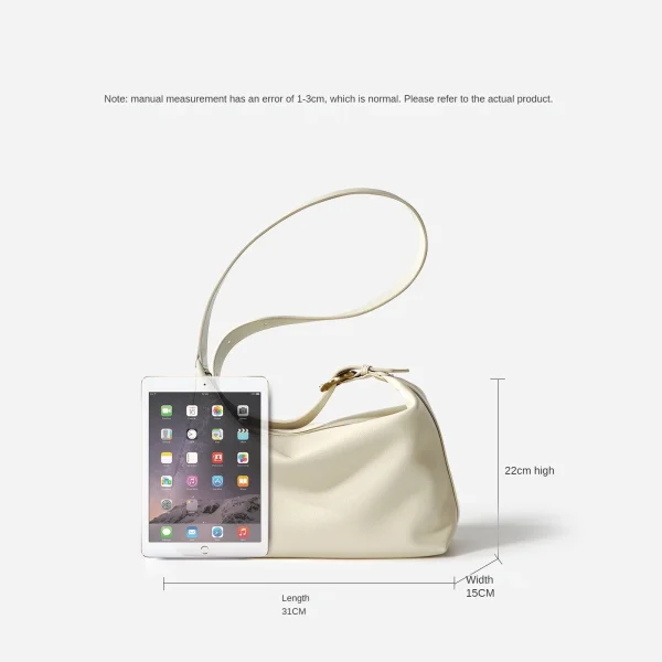 2026 New Cowhide Tote Bag Fashionable and Versatile Commuter Bag Small and Luxury Shoulder Bag