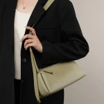 2026 New Fashion Simple Boston Bag Genuine Leather Women Tote Bag Large Capacity Handbag Ladies Fashion Shoulder Bag