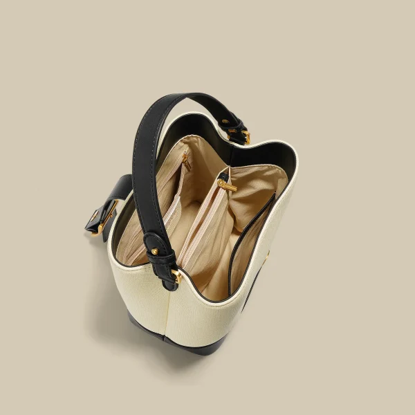 2026 New Large Capacity Soft Cowhide Bucket Bag Fashionable and Versatile Commuter Shoudler Bag Advanced Feeling Handbag