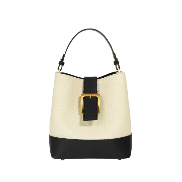2026 New Large Capacity Soft Cowhide Bucket Bag Fashionable and Versatile Commuter Shoudler Bag Advanced Feeling Handbag