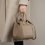 2026 New Vegetable Basket Fashion Large Capacity Women's Shoulder Bag Real Leather Bag for Lady Simple Fashion Bucket Bag