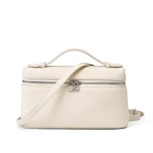 2026 New Women's Bags Genuine Leather Lunch Box Bags Small Square Bags Simplicity Girl Messenger Bags Fashion Handbag