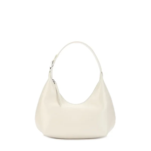 2026 New Women's One Shoulder Bag Half Moon Women Bag Female Fashion Split Leather Underarm Pouch