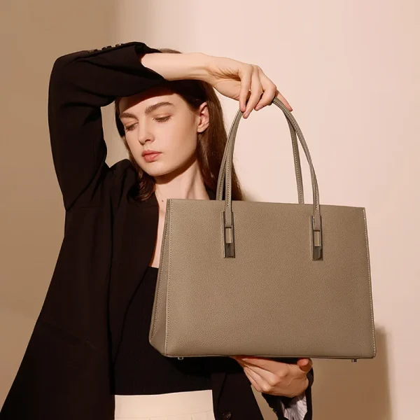2026 Summer New Tote One-shoulder Genuine Leather Women's Bags Fashion Commute Handbags High Quality Shoulder Bag