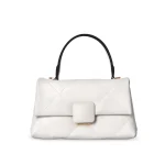 Ladies Messenger Bag Female Small Square Bag Clutch Bags Handbag Genuine Leather Shoulder Bag for Women Solid Colour Armpit Bag