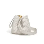 Women Genuine Leather Handbag Female Bucket Cow Leather Shoulder Bag Luxury Handbags Women Bags Designer Ladies Bolsas Feminina